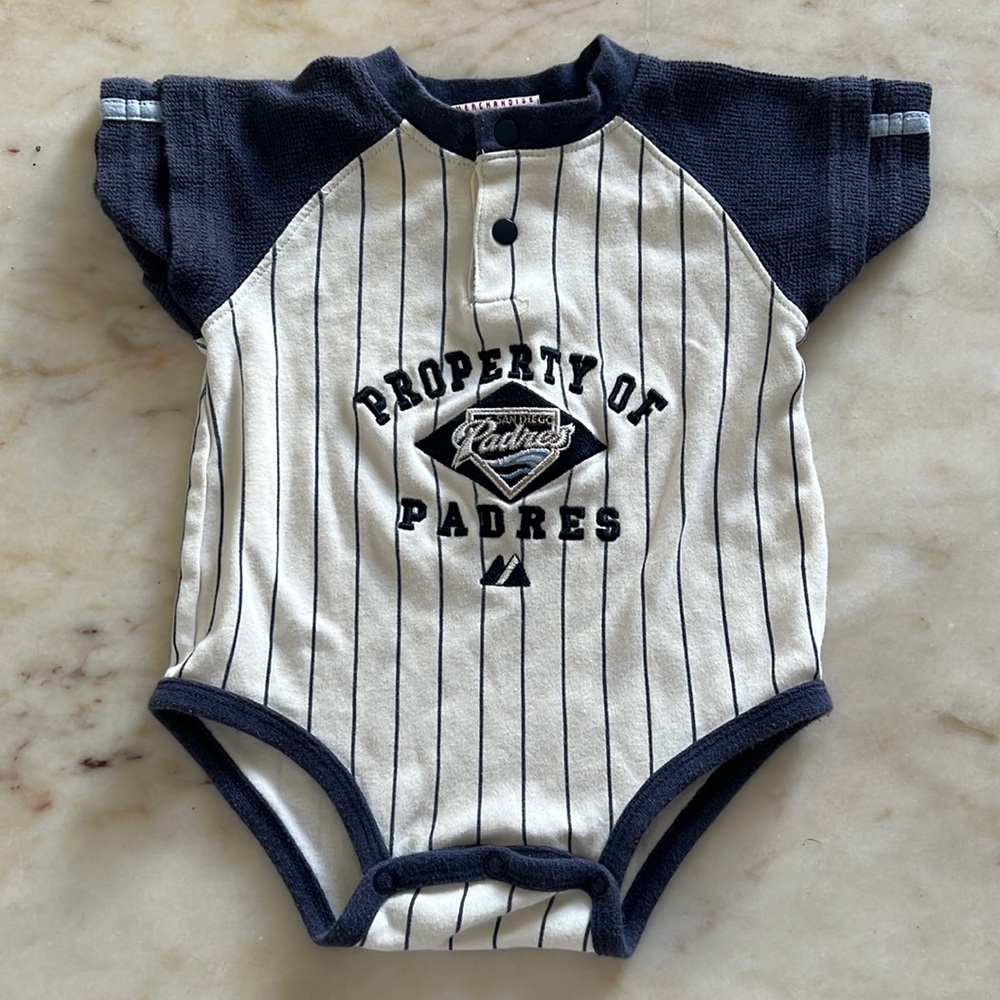 Padres Baseball Onesie